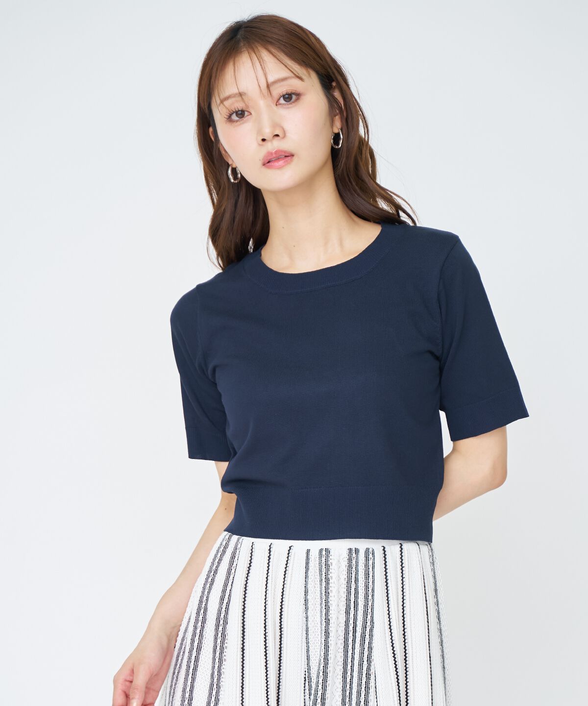 アンドクチュール「ケーブル編みカーディガンアンサンブル」|カーディガン|