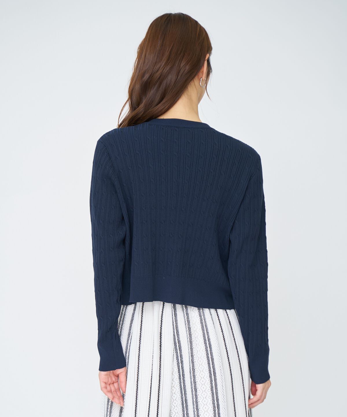 アンドクチュール「ケーブル編みカーディガンアンサンブル」|カーディガン|