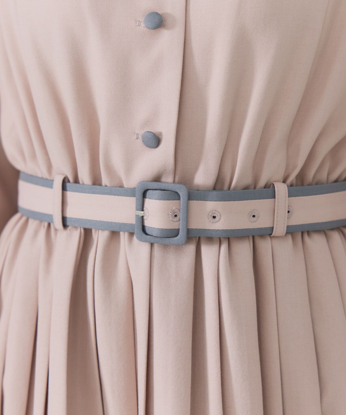 REDYAZEL「バイカラープリーツシャツワンピース」|ワンピース|