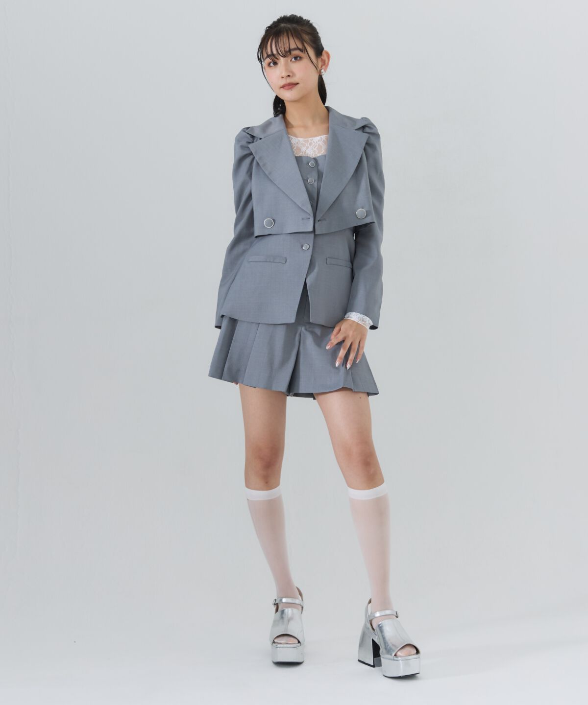 REDYAZEL「プリーツショートパンツ」|キュロット|