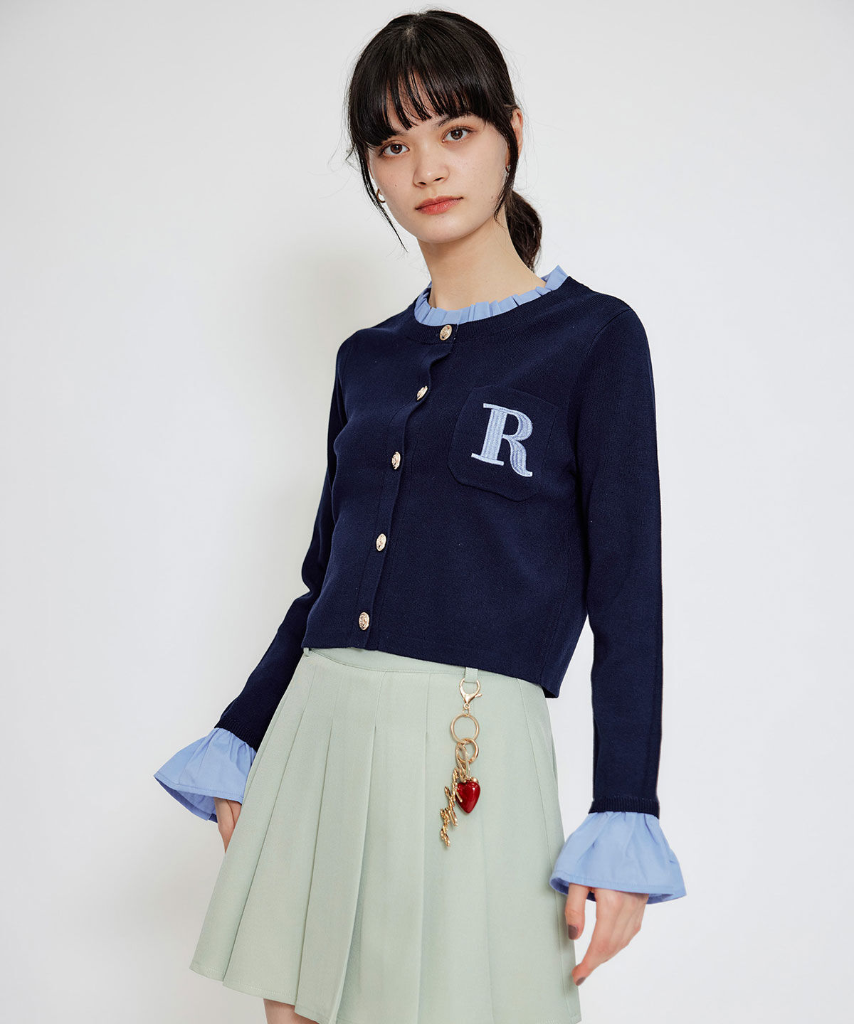 REDYAZEL「REDYAZEL&times;ハートチャームプリーツミニスカート」|タイト|