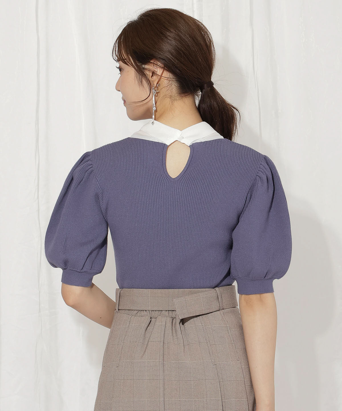 WILLSELECTION「シアーリボンパフニット」|ニット・セーター|