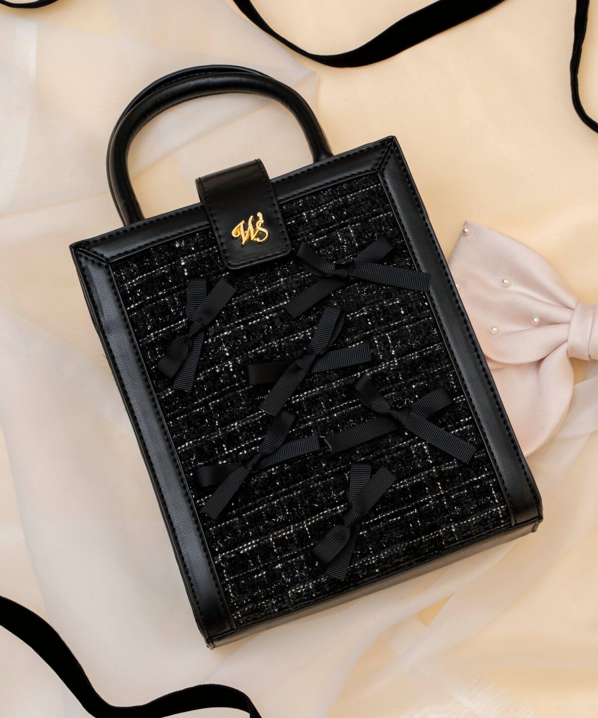 WILLSELECTION「2wayツイードリボンバッグ」|ショルダー・メッセンジャー|