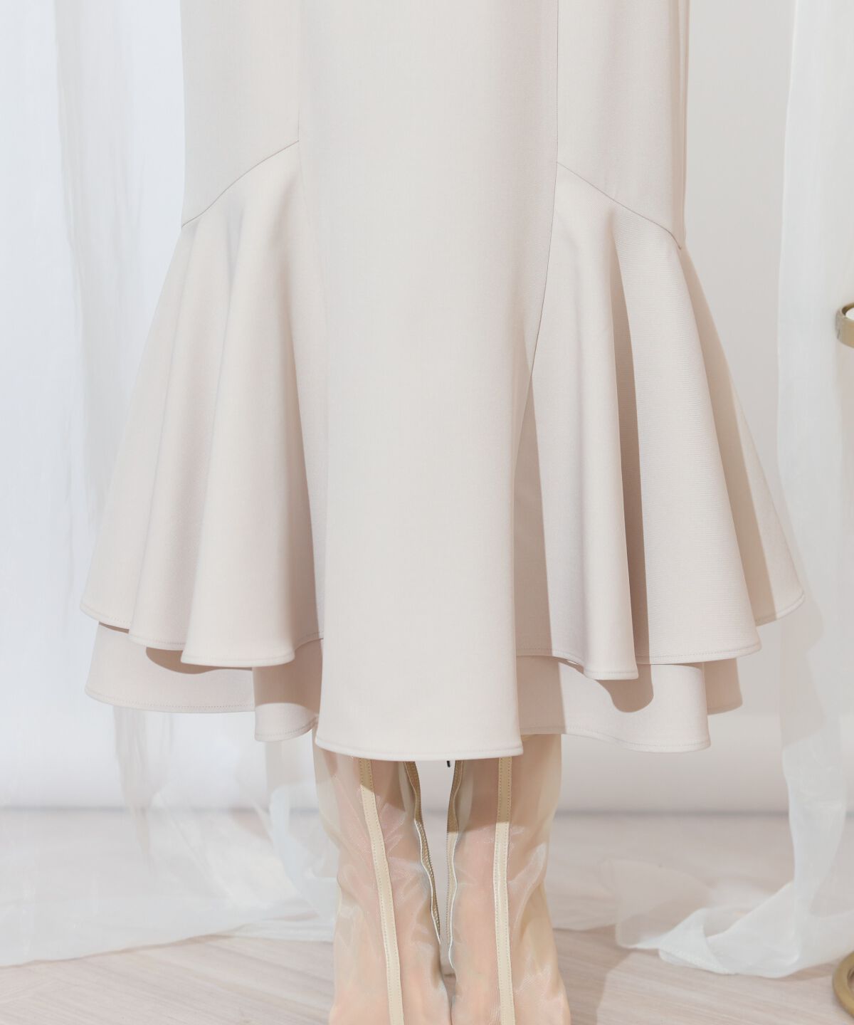 WILLSELECTION「裾ボリュームマーメイドスカート」|フレア|