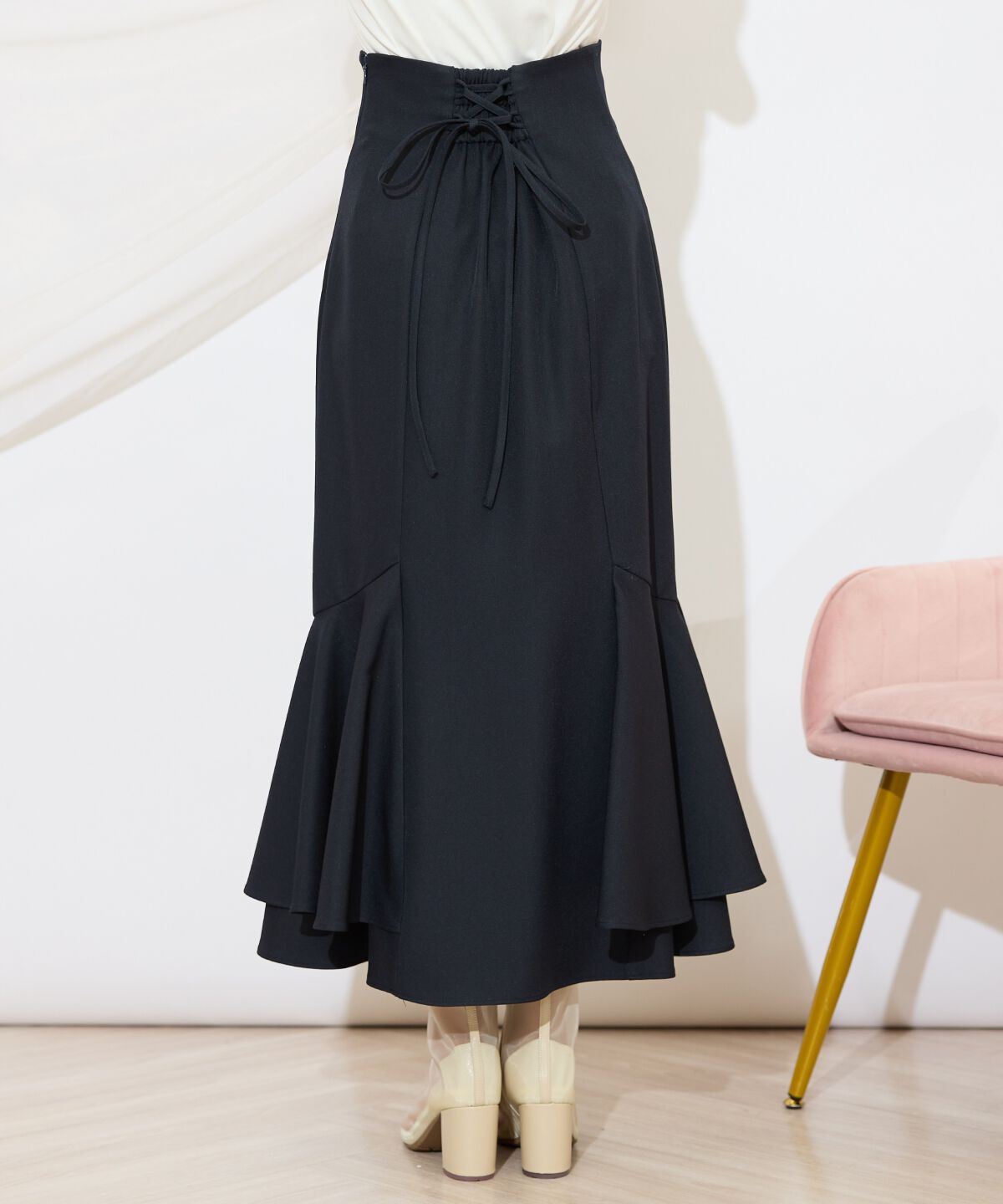 WILLSELECTION「裾ボリュームマーメイドスカート」|フレア|