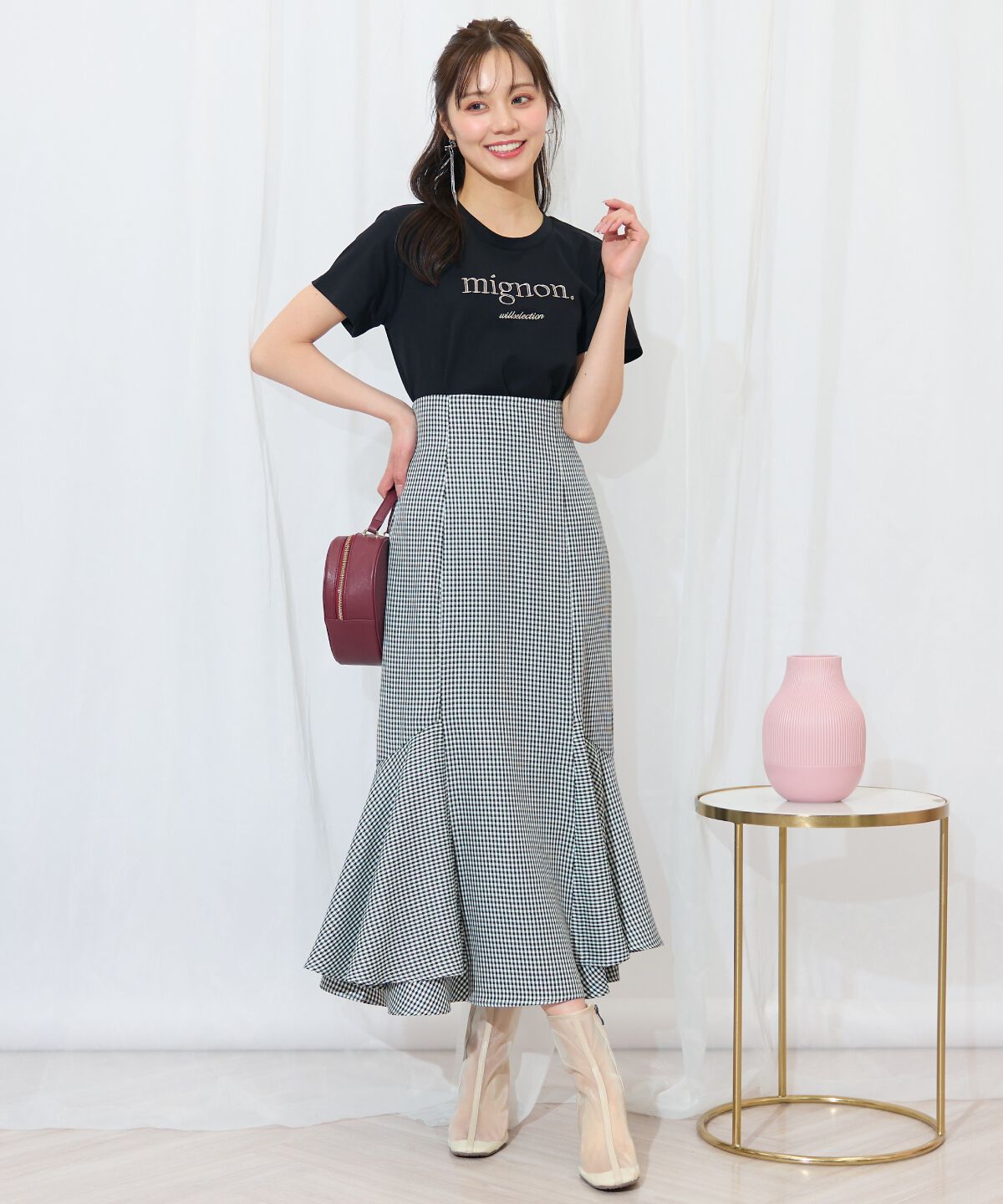 WILLSELECTION「裾ボリュームマーメイドスカート」|フレア|