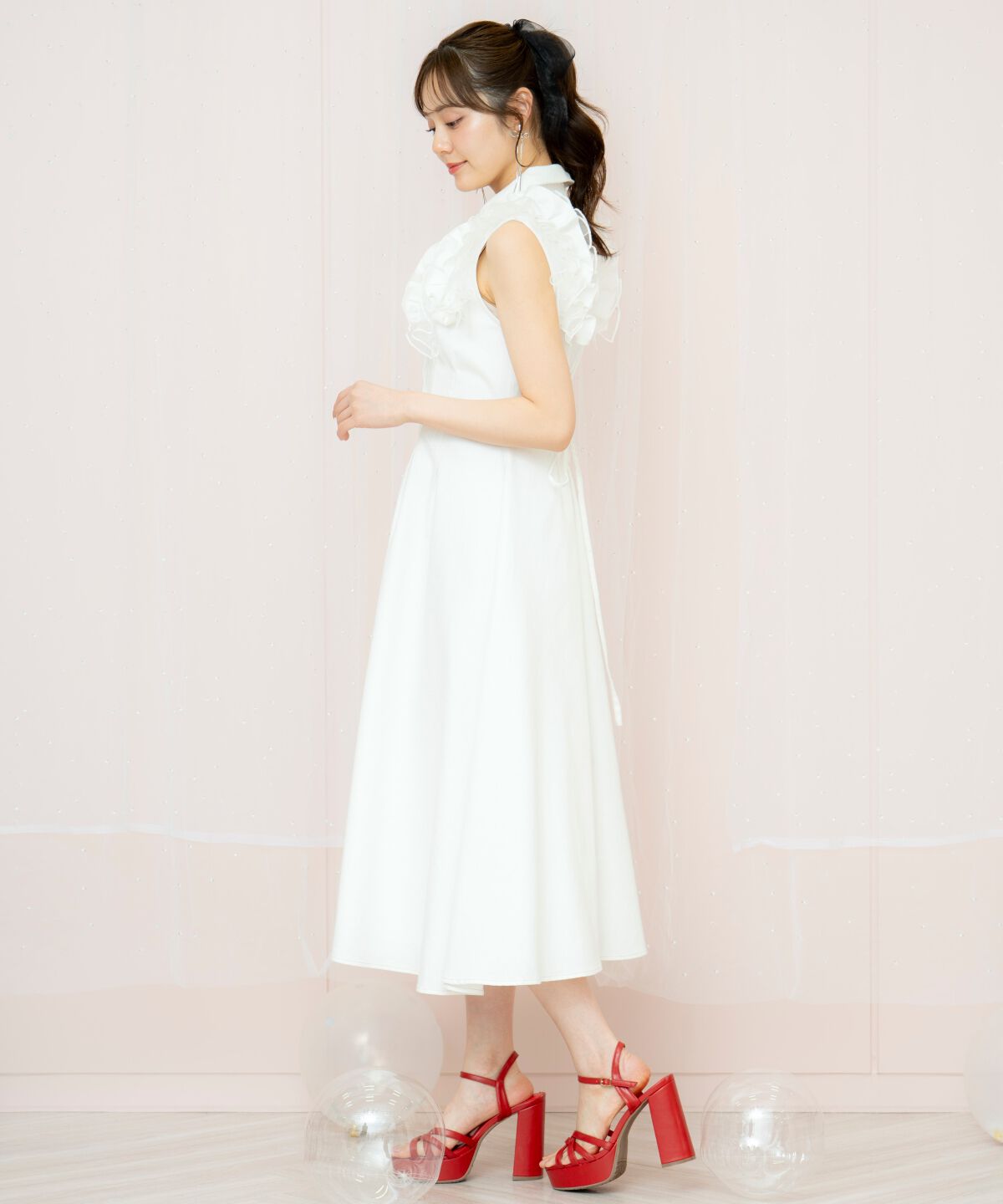 WILLSELECTION「チュールフリルワンピース」|ワンピース|