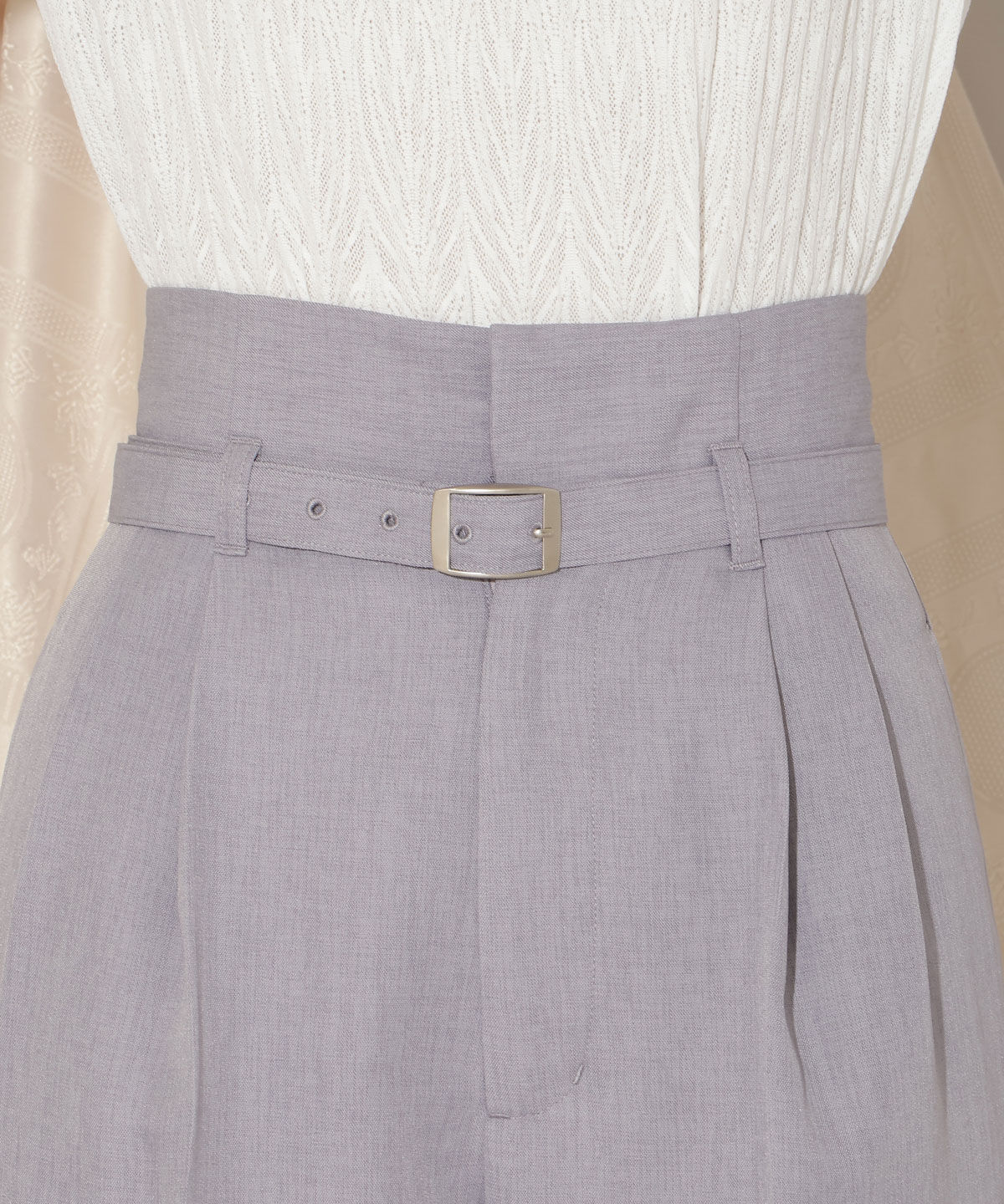 WILLSELECTION「ベルト付きタックワイドパンツ」|その他|