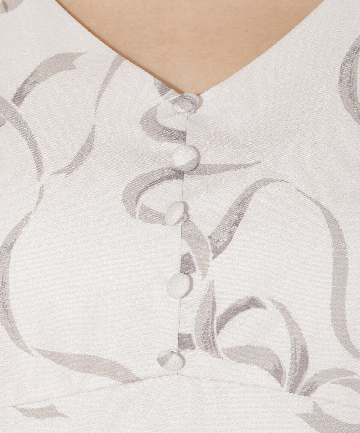 WILLSELECTION「リボンプリントバブルスリーブフレアワンピース」|ワンピース|