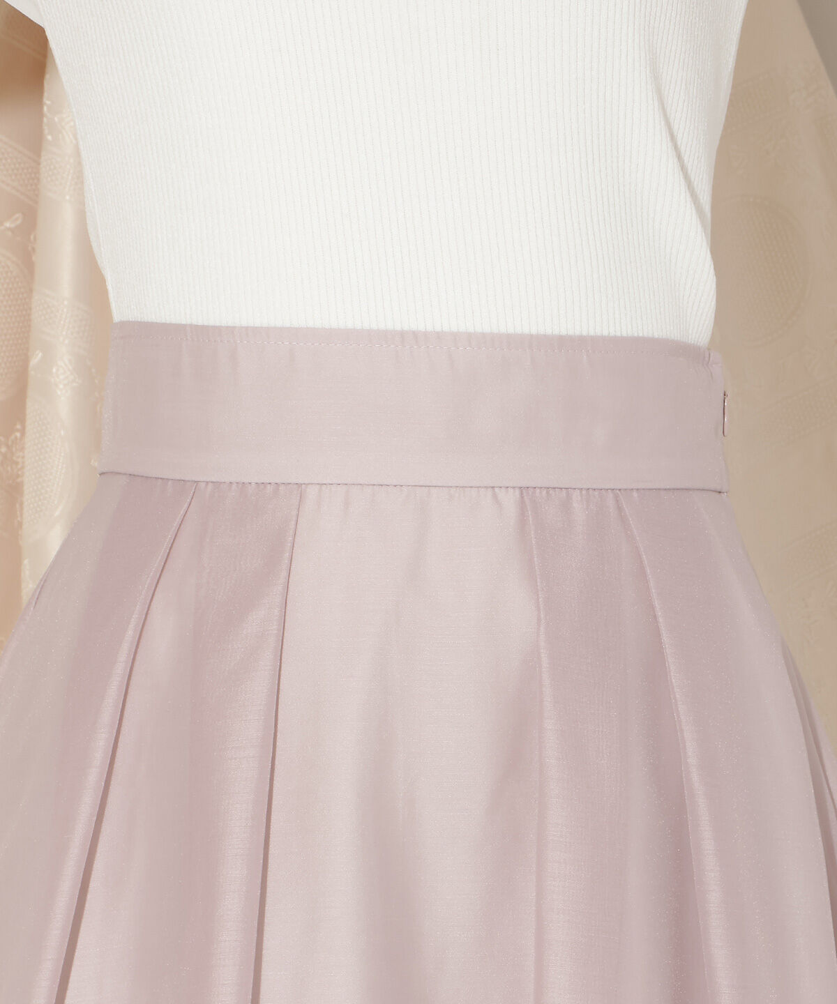 WILLSELECTION「オーガンジータックフレアスカート」|フレア|