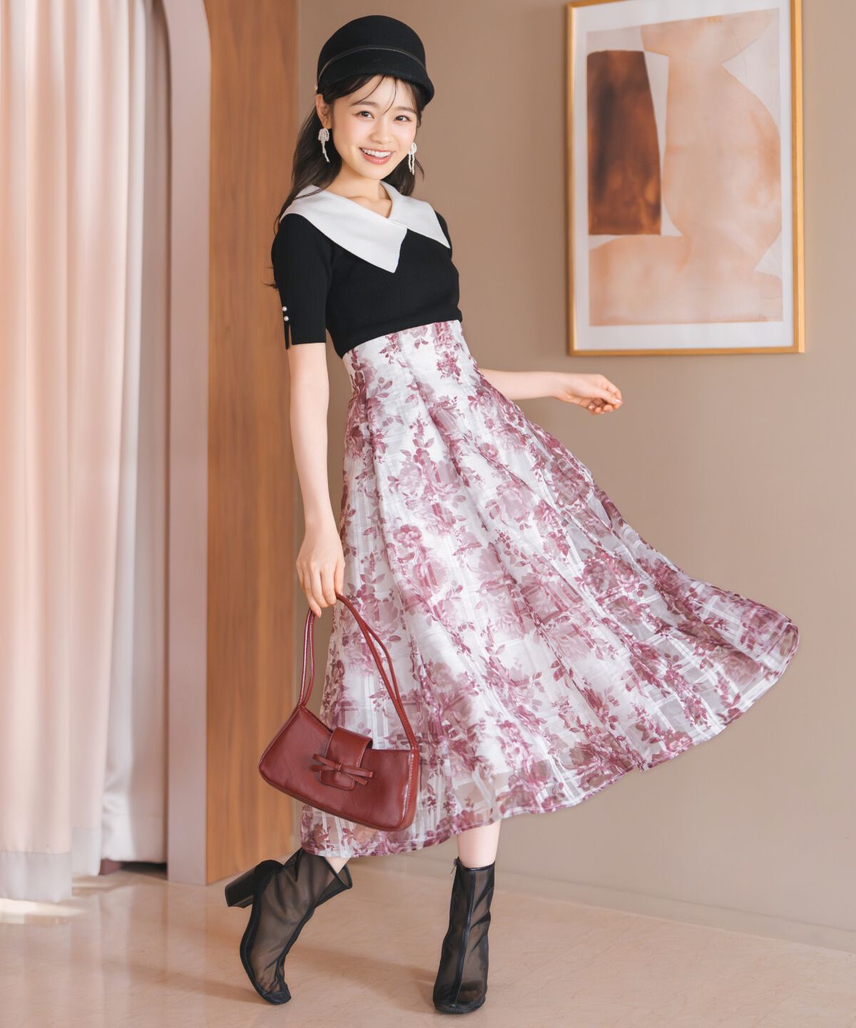 WILLSELECTION「アシメカラーリブニット」|ニット・セーター|