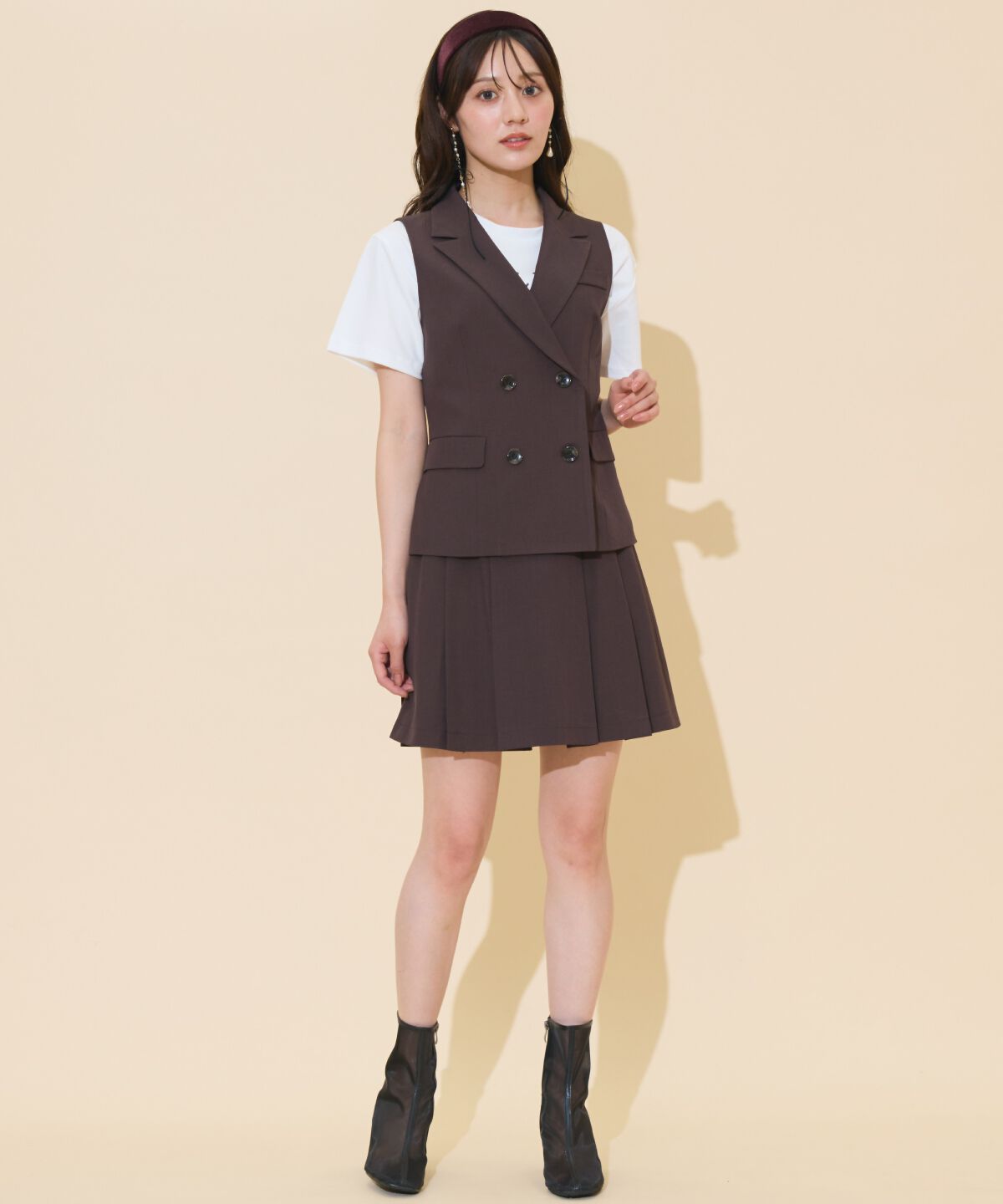 WILLSELECTION「ダブルボタンショートジレ」|その他|