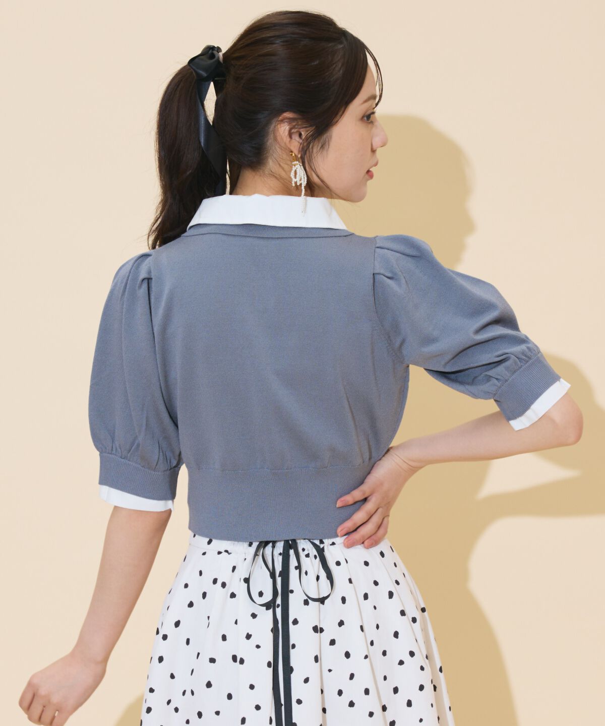 WILLSELECTION「レイヤードカラープルオーバー」|ニット・セーター|