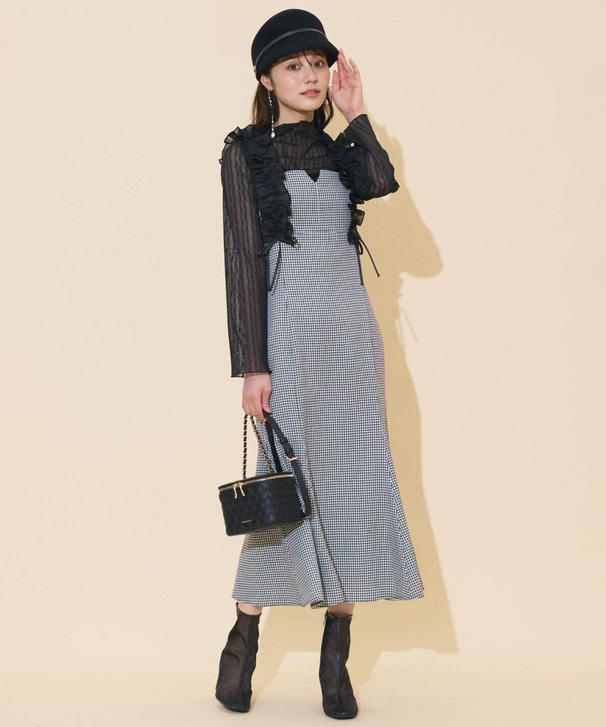 WILLSELECTION「フリルショルダーマーメイドワンピース」|ワンピース|