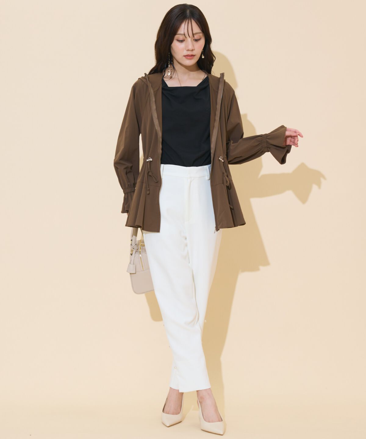 WILLSELECTION「UVカットペプラムブルゾン」|ブルゾン・スタジャン|