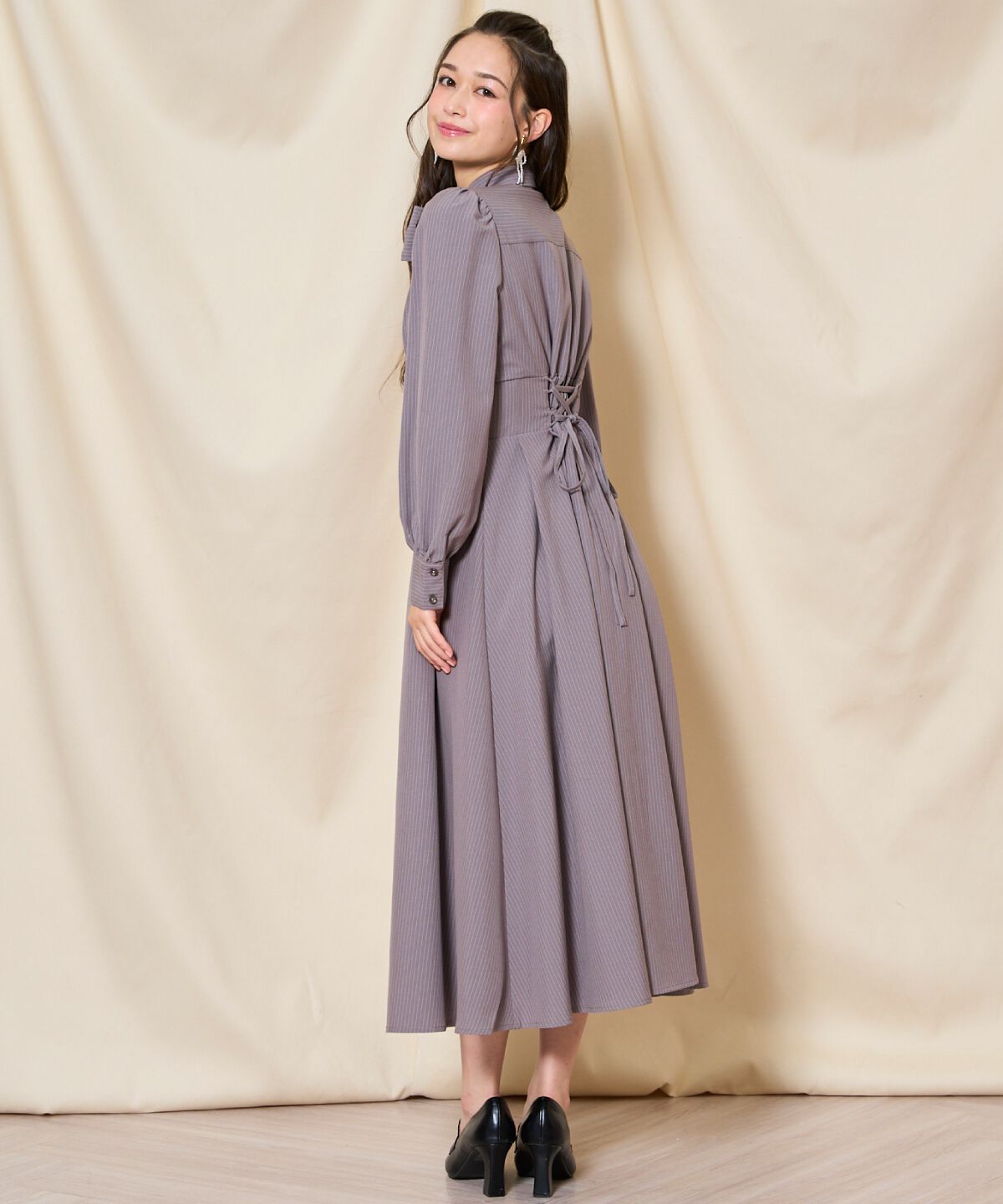 WILLSELECTION「リボンタイコルセットシャツワンピース」|ワンピース|