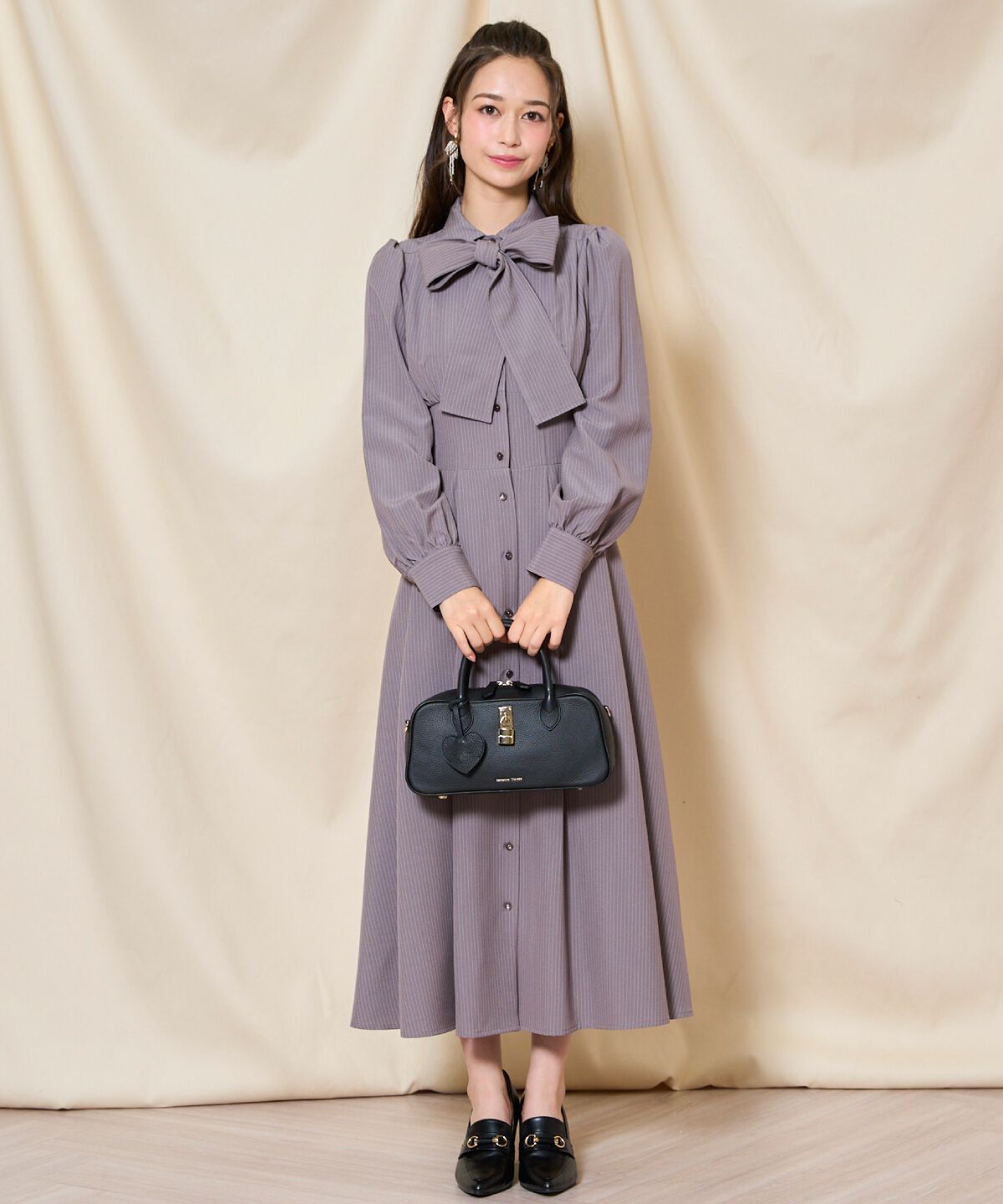 WILLSELECTION「リボンタイコルセットシャツワンピース」|ワンピース|