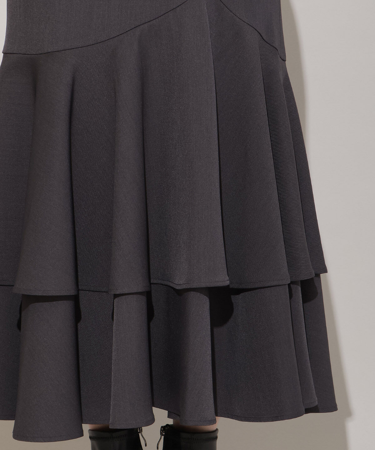 WILLSELECTION「ボリュームヘムティアードスカート」|フレア|