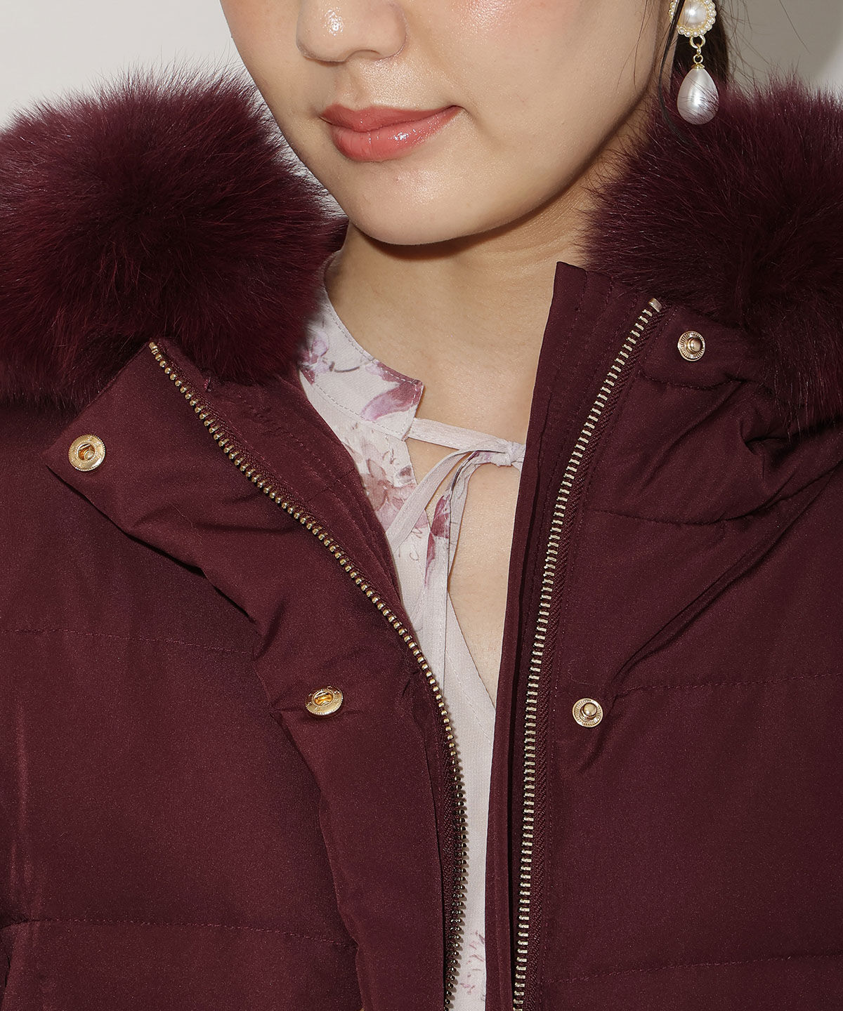 WILLSELECTION「フードファーペプラムショートダウン」|ダウン|