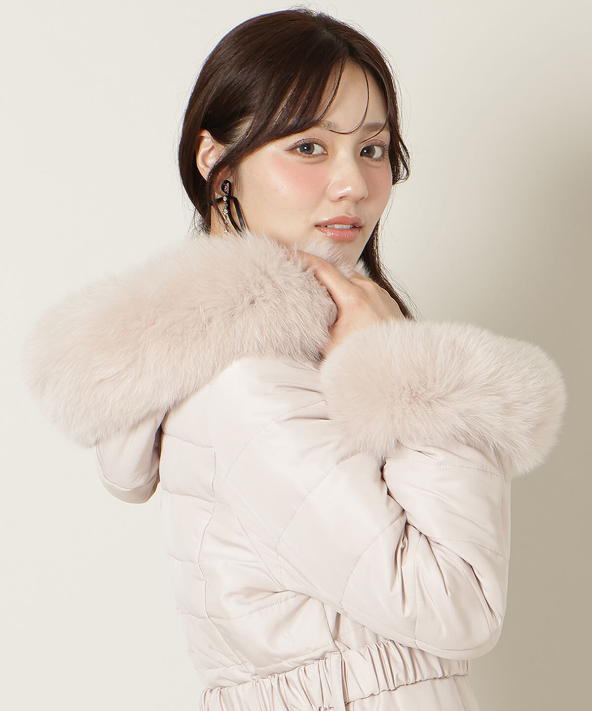 WILLSELECTION「フォックスファーキルティングフレアコート」|その他|