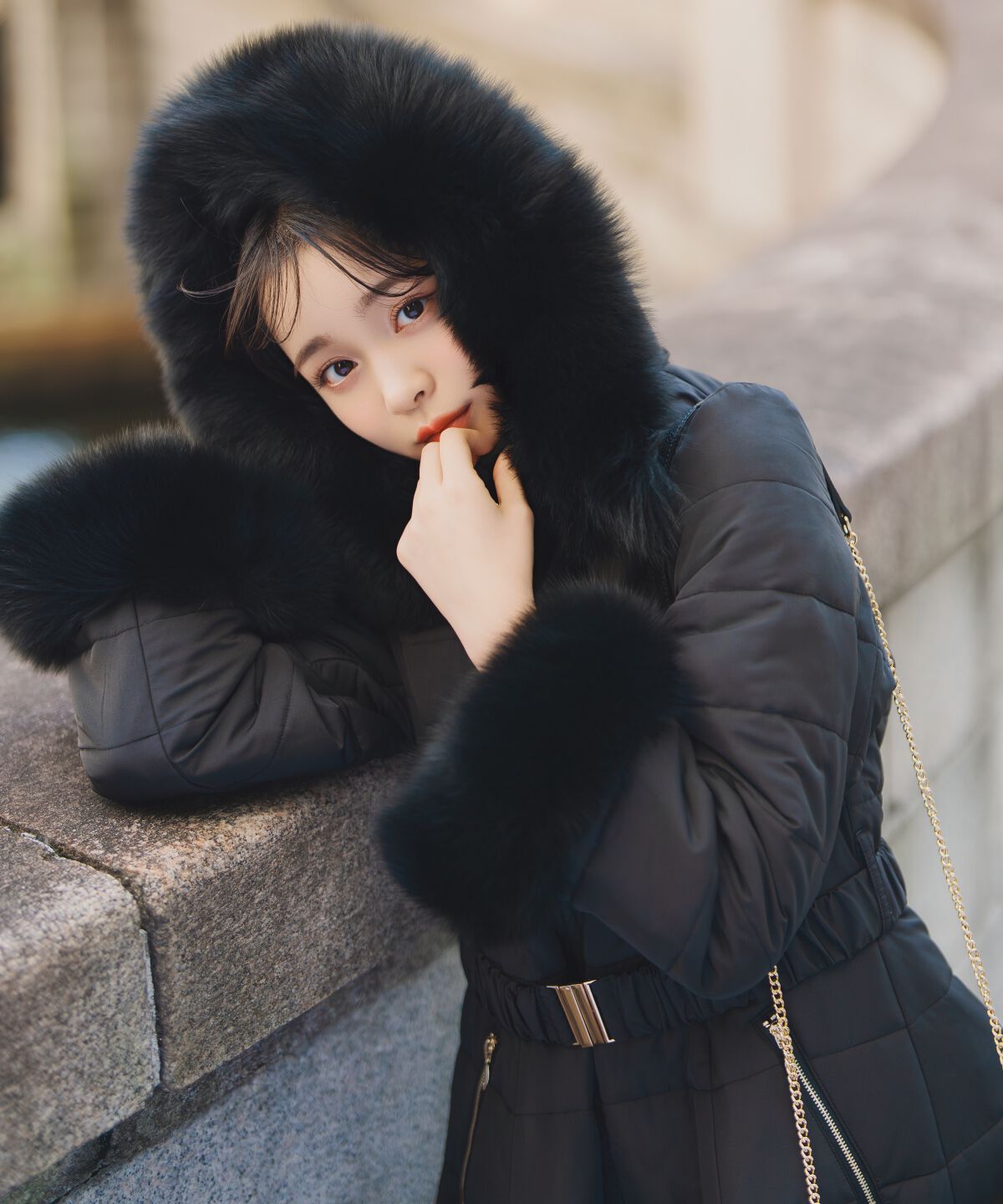 WILLSELECTION「フォックスファーキルティングフレアコート」|その他|