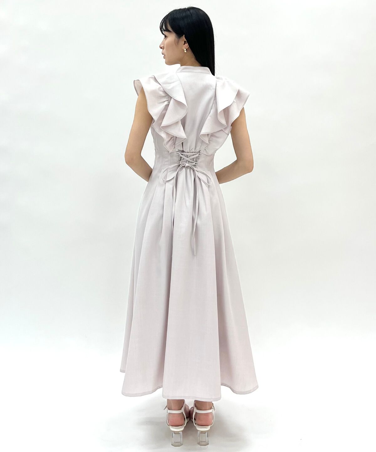 WILLSELECTION「ナローリボンラッフルフリルワンピース」|ワンピース|