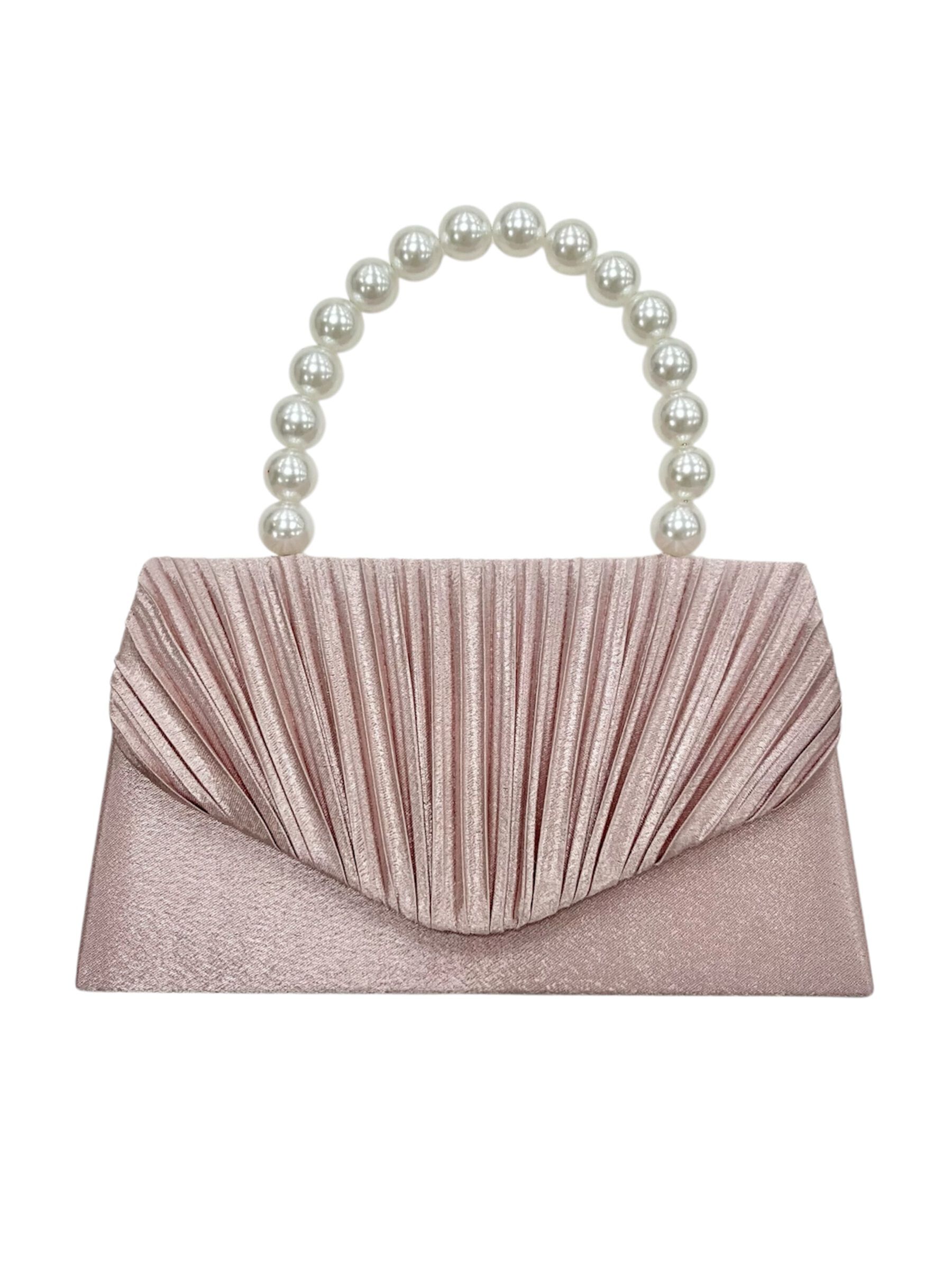 WILLSELECTION「パールプリーツデザインバッグ」|ショルダー・メッセンジャー|ピンク