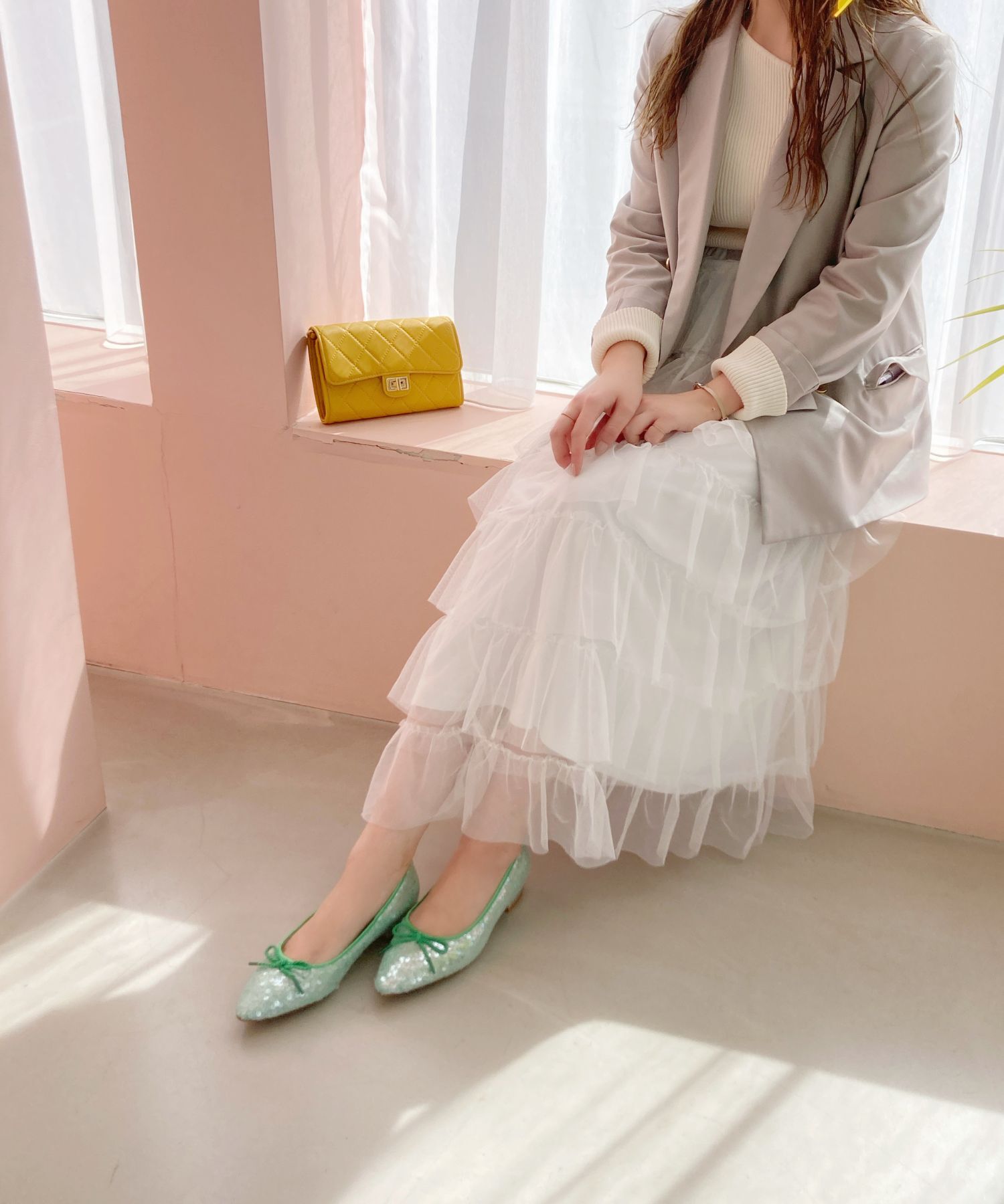 ORiental TRaffic「スパンコールバレエシューズ/51109 バレエシューズ パンプス 人気 トレンド」|パンプス|