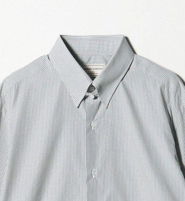 UNITED ARROWS「ALBINI ファンシーストライプ タブカラー シャツ」|シャツ・ブラウス|