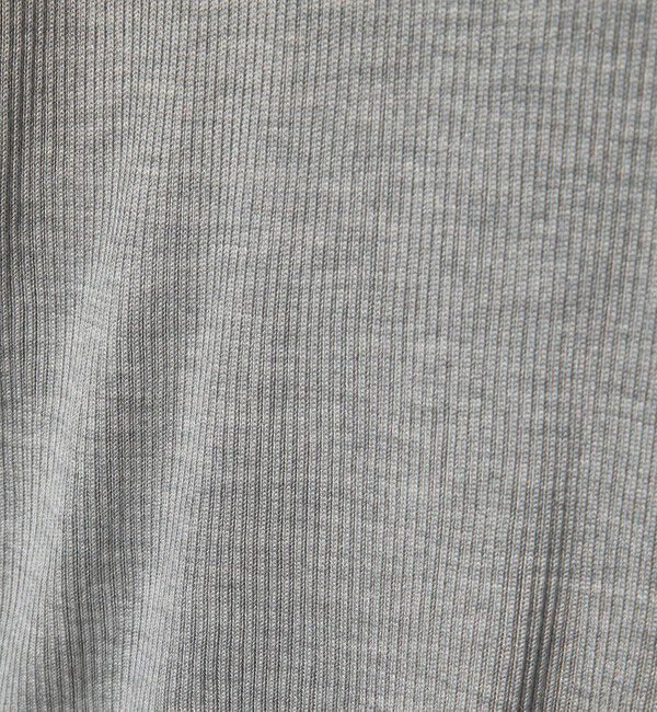 UNITED ARROWS「シルク リブ クルーネック ニット」|ニット・セーター|