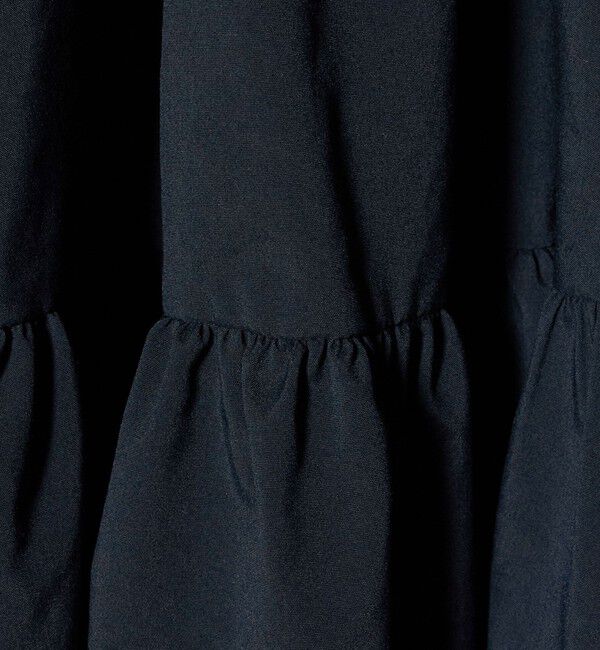 UNITED ARROWS「タフタ ギャザー ティアードワンピース ‐ウォッシャブル‐」|ワンピース|