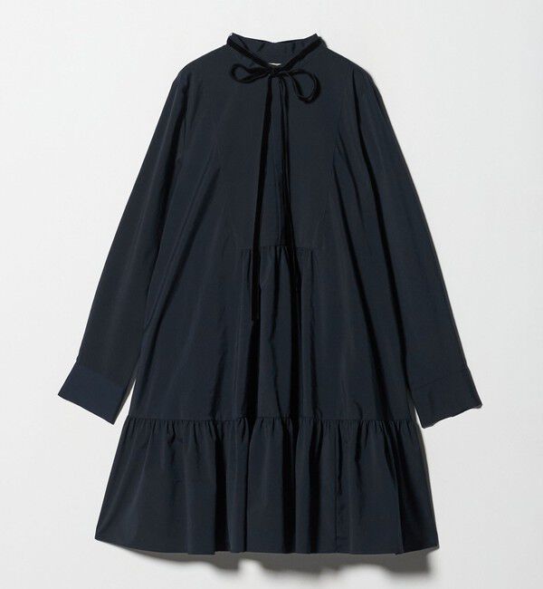 UNITED ARROWS「タフタ ギャザー ティアードワンピース ‐ウォッシャブル‐」|ワンピース|