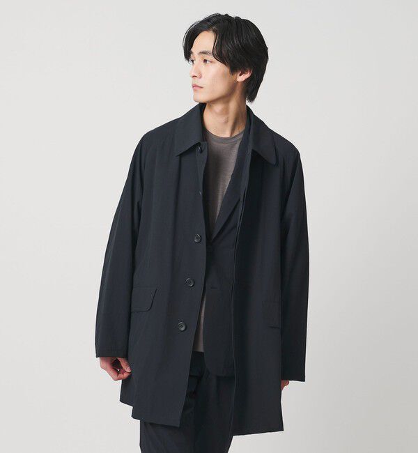 UNITED ARROWS「ウェザーコンフォート タフタ カーコート 2WAYストレッチ 撥水」|レインコート|
