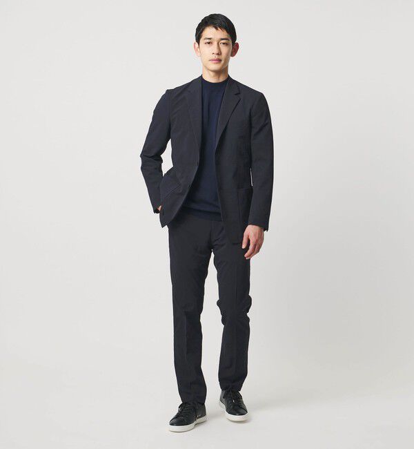 UNITED ARROWS「ドビー 2ボタン シングル テーラードジャケット UA COZY　ウォッシャブル　タテヨコストレッチ　防しわ　撥」|テーラードジャケット|