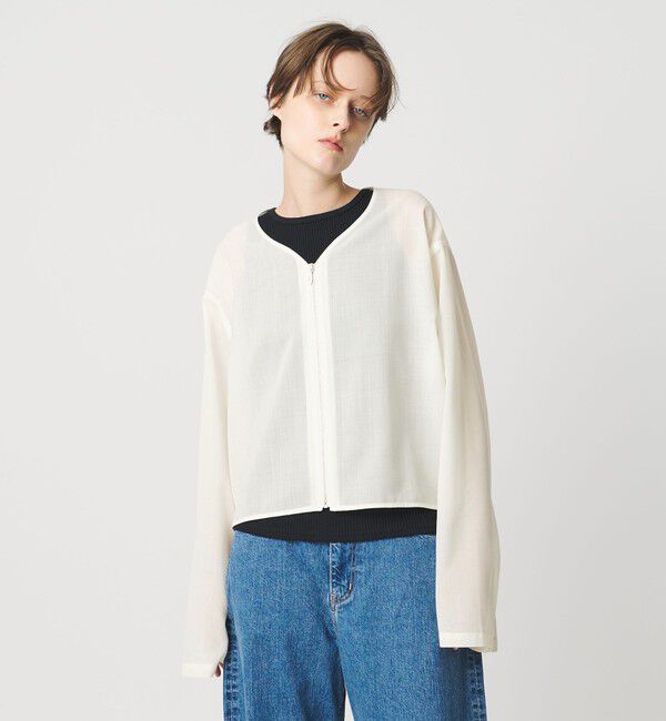 AEWEN MATOPH「＜AEWEN MATOPH＞シアージップジャケット」|テーラードジャケット|