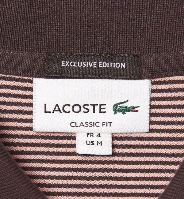 UNITED ARROWS「【別注】＜LACOSTE＞ボーダー スキッパー ポロシャツ」|ポロシャツ|