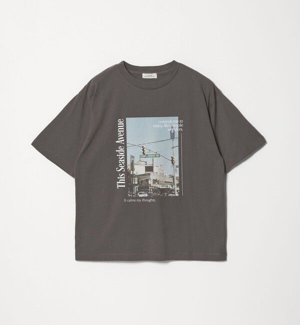 UNITED ARROWS green label relaxing「【WEB限定】＜at ease＞アソート フォトプリント ショートスリーブ カットソー」|Tシャツ・カットソー|
