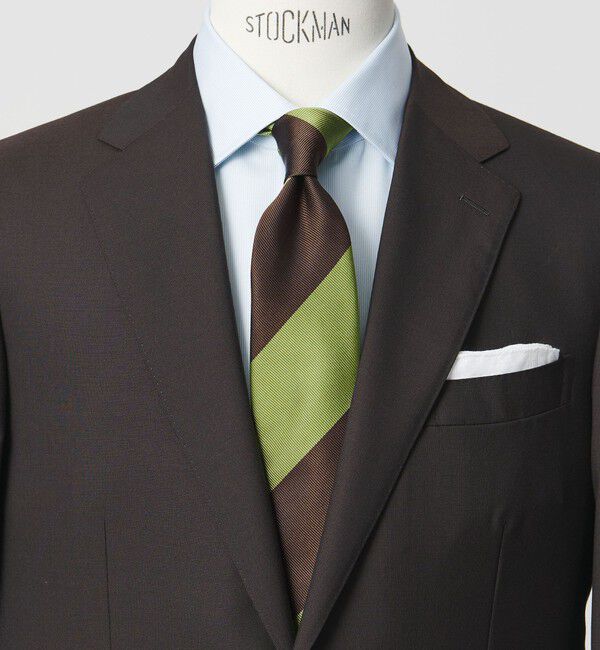 UNITED ARROWS green label relaxing「GLR ジャパン タンゴ 8.0cm ストライプ1 ネクタイ」|ネクタイ・蝶ネクタイ|DK.BROWN