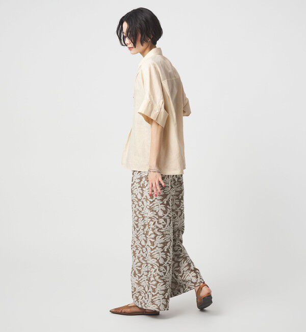 UNITED ARROWS green label relaxing「リネン スキッパー ショートスリーブ シャツ」|シャツ・ブラウス|