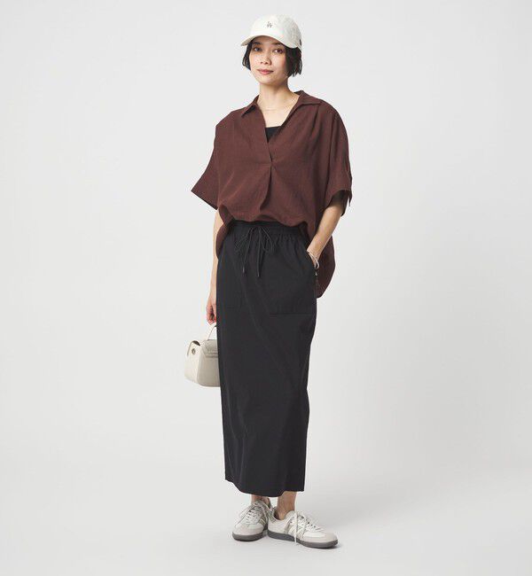 UNITED ARROWS green label relaxing「リネン スキッパー ショートスリーブ シャツ」|シャツ・ブラウス|