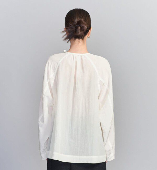 BEAUTY&YOUTH UNITED ARROWS「キュプラ リボンタイノーカラーブラウス」|シャツ・ブラウス|