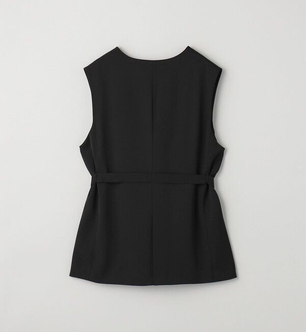 BEAUTY&YOUTH UNITED ARROWS「【WEB限定 Wardrobe DAILY MINIMAL】ダブルクロス リボンベルトジレ ウォッシャブル」|ベスト・ジレ|