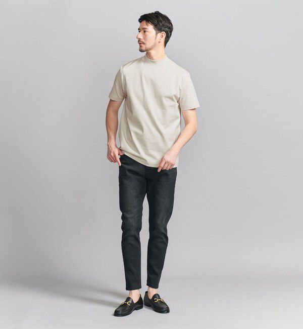 BEAUTY&YOUTH UNITED ARROWS「【WEB限定 WARDROBE SMART】クリア  ガスコットン モックネック カットソー【抗菌・防臭】」|Tシャツ・カットソー|