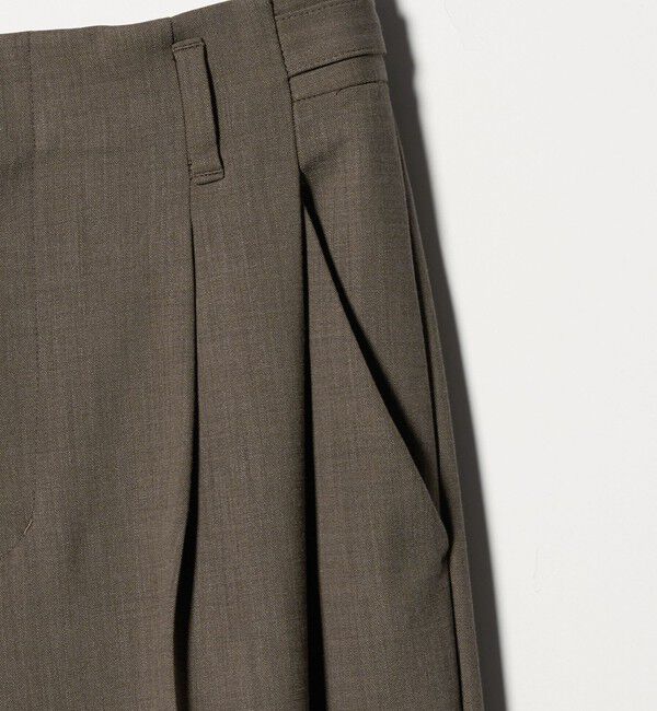 BEAUTY&YOUTH UNITED ARROWS「ポリエステルブレンド ２タック タブワイドパンツ」|その他|