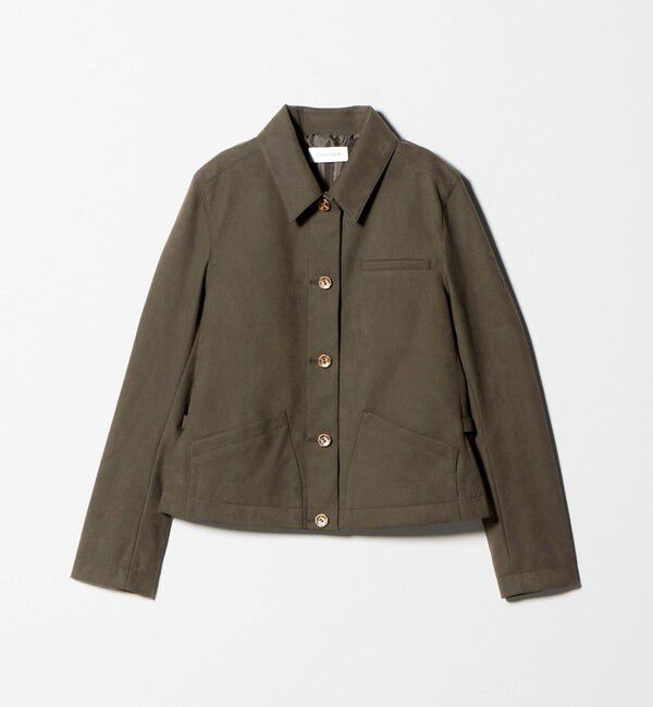 ATTISESSION「＜ATTISESSION＞スエードライク 3ポケット ジャケット」|テーラードジャケット|