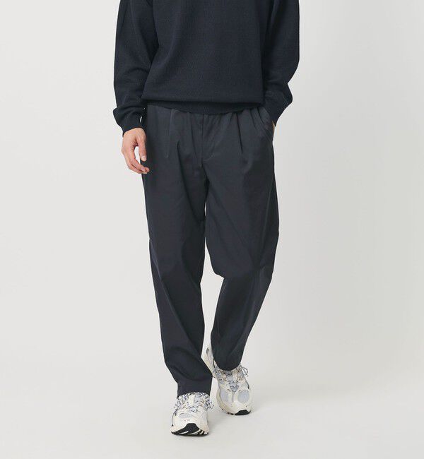 BEAUTY&YOUTH UNITED ARROWS「TASLAN 1P イージー テーパード パンツ NO.7 吸水速乾機能付き」|チノ|