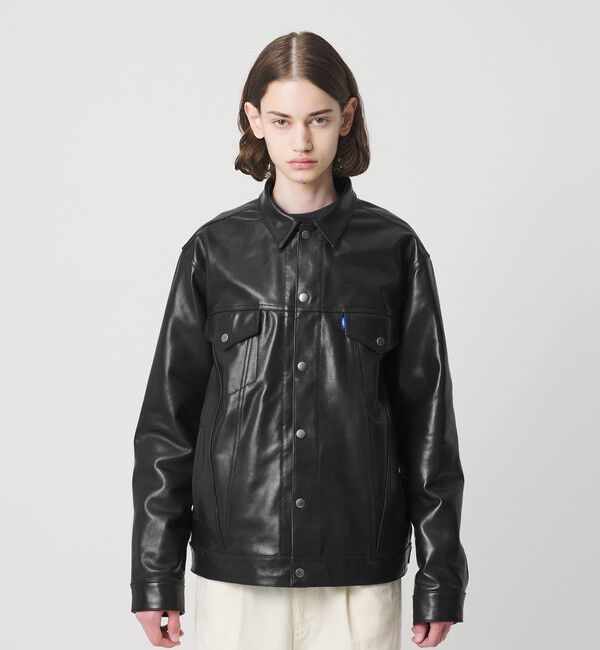 NICE WEATHER「＜NICE WEATHER＞バッファローレザー トラッカージャケット」|その他|