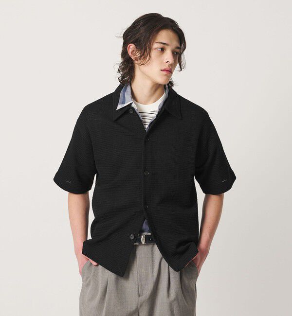 BEAUTY&YOUTH UNITED ARROWS「パナマ ニット シャツ ウォッシャブル」|カーディガン|