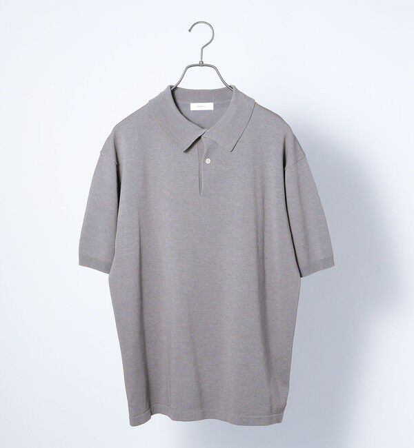 SHIPS any「SHIPS any:〈接触冷感〉ハイゲージ リネンミックス サマー ニット ポロシャツ 25SS◇」|ポロシャツ|