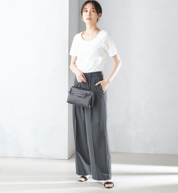 SHIPS for women「〈手洗い可能〉綿 SORONA クルーネック TEE◇」|Tシャツ・カットソー|